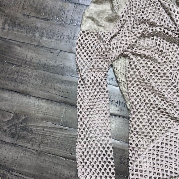Daytrip long sleeve knit wrap around cardigan. Mid length tan color - Picture 4 of 6